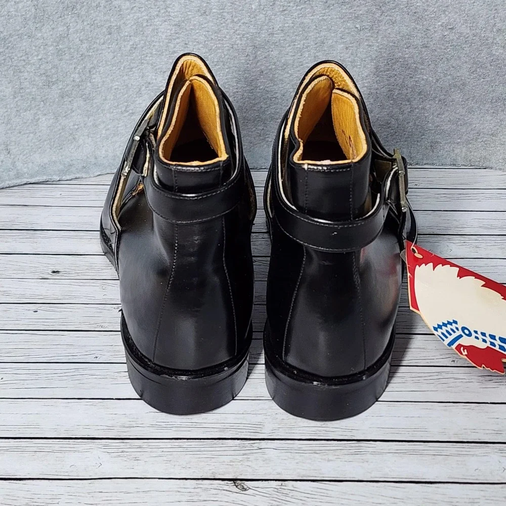 Vintage Chippewa Boots‎ Mens Size 10 Leather Buckle Ankle Dress Shoes USA 1960s - Picture 3 of 9